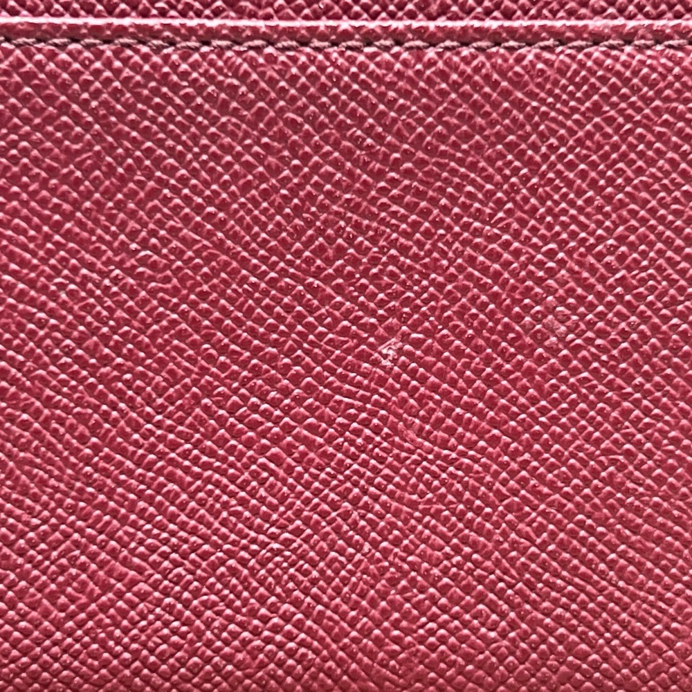 Coach Slim Envelope Crossgrain Leather Wine Red - Picture 5 of 10